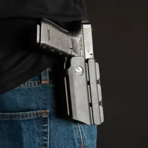 אורפז T40 נרתיק חיצוני לאקדחים עם כוונות - אמצעי תאורה - תמונה להמחשה על חגורת מכנסיים