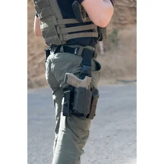 אורפז T40X – נרתיק לאקדחים עם כוונות, צייני לייזר ופנסים ומנגנון אבטחה לחיצת אגודל – מורכב על פלטפורמת ירך אורפז T40X – נרתיק לאקדחים עם כוונות, צייני לייזר ופנסים ומנגנון אבטחה לחיצת אגודל – מורכב על פלטפורמת ירך