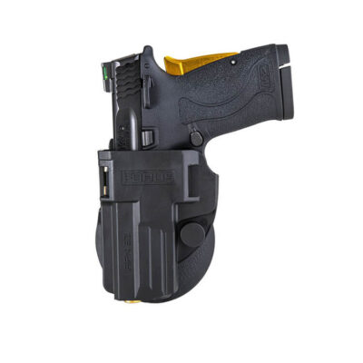 נרתיק לאקדח סמית’ ווסון M&P EZ380 פנימי או חיצוני עם פאדל מאחור ואקדח להמחשה