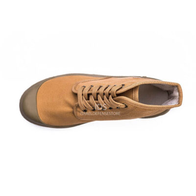 נעליי קומנדו סקאוט בצבע חום חאקי – מבט מלמעלה