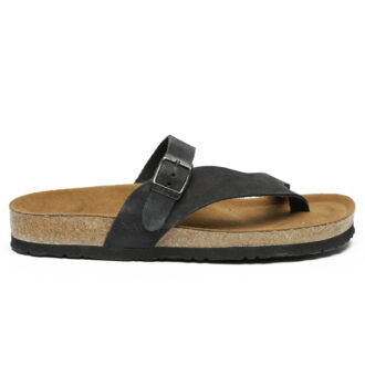 סנדלי אצבע לגבר – דגם עומר של טבע נאות – שחור סנדלי אצבע לגבר – דגם עומר של טבע נאות – שחור