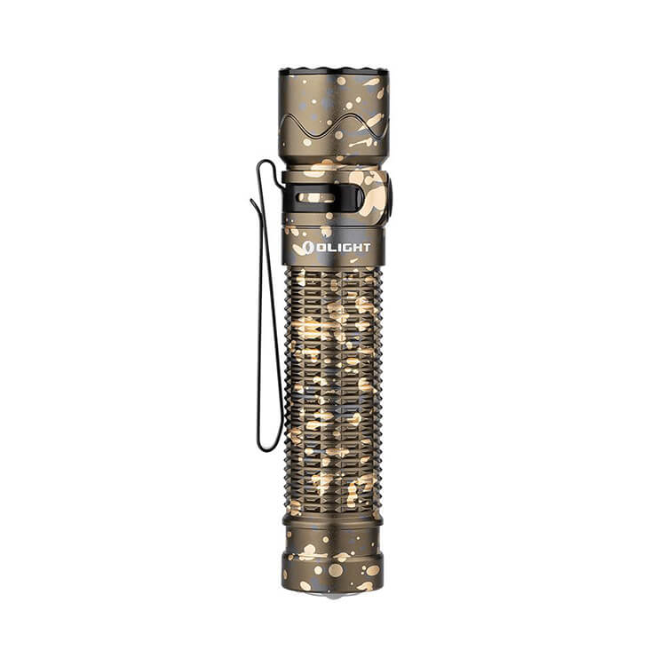 פנס יד טקטי WARRIOR MINI 2 עם סוללה נטענת, 1750 לומנס – OLIGHT – צבעי הסוואה