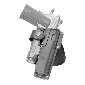 נרתיק לאקדח 1911 Colt / Springfield עם אמצעים כמו פנס או לייזר לאקדחי גלוק - חיצוני עם פאדל - Fobus