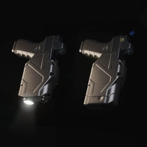 נרתיק לאקדח עם פנס - אורפז דלתא, לאקדחי גלוק 17, 19 ועוד - Orpaz Delta עם מתאם פאדל - תמונה להמחשה