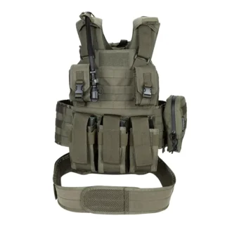 מערכת לוחם צה״לית הכוללת אפוד, תיק, פאוצ׳ים וחגורה חגור