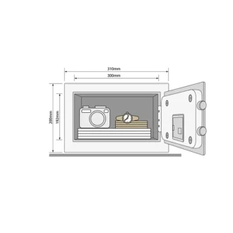 שרטוט כספת ביתית שרטוט כספת ביתית