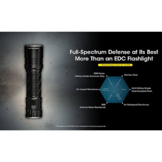 פנס חזק המאיר למרחקים, 5000 לומן, למרחק 550 מ’ – Nitecore פנס חזק המאיר למרחקים, 5000 לומן, למרחק 550 מ’ – Nitecore