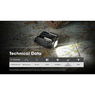 פנס לאקדח עם מסילה פיקטינית, 900 לומן ל-255 מטר – Nitecore פנס לאקדח עם מסילה פיקטינית, 900 לומן ל-255 מטר – Nitecore