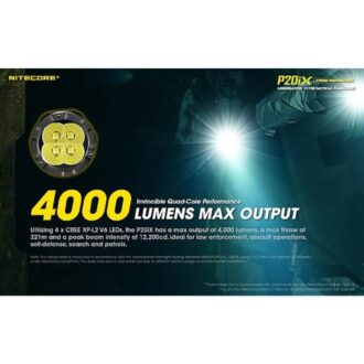 פנס יד הצפה טקטי נטען, 4000 לומן, למרחק 221 מטרים – Nitecore פנס יד הצפה טקטי נטען, 4000 לומן, למרחק 221 מטרים – Nitecore