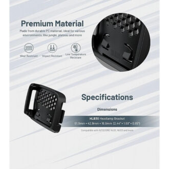 מתאם פנס לקסדת בטיחות לפנסים NU31 NU33 של Nitecore – מפרט (5) מתאם פנס לקסדת בטיחות לפנסים NU31 NU33 של Nitecore – מפרט (5)