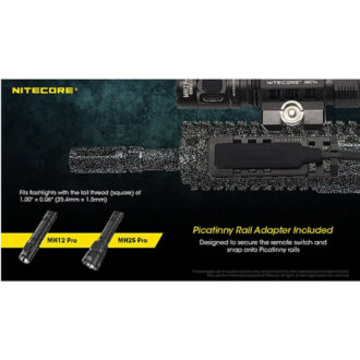 שלט PTT לפנס יראור טקטי ולמגוון פנסי Nitecore שלט PTT לפנס יראור טקטי ולמגוון פנסי Nitecore