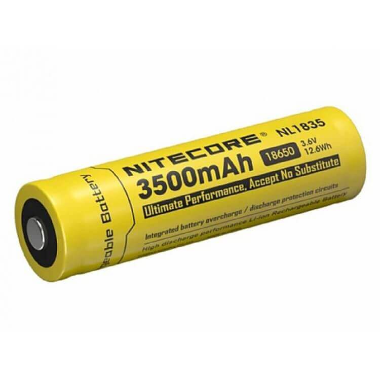 סוללת 18650 ליתיום נטענת 3500mAh של Nitecore