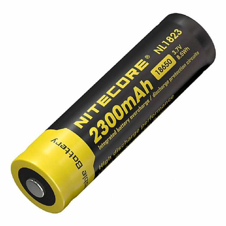 סוללת ליתיום נטענת 18650 2300mAh של Nitecore