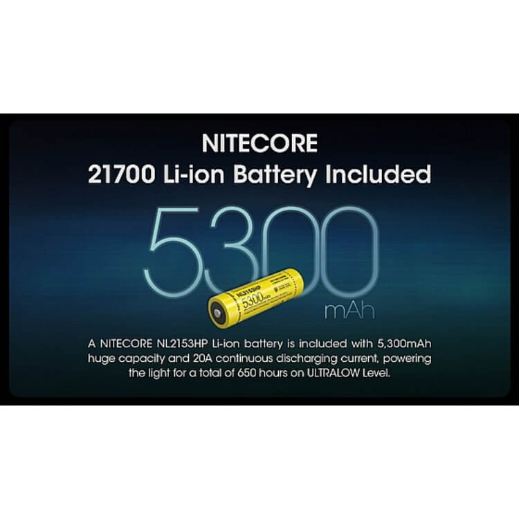 פנס יד נטען, 3300 לומן למרחק 505 מטרים – Nitecore