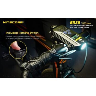 פנס אופניים נטען 1800 לומן – Nitecore