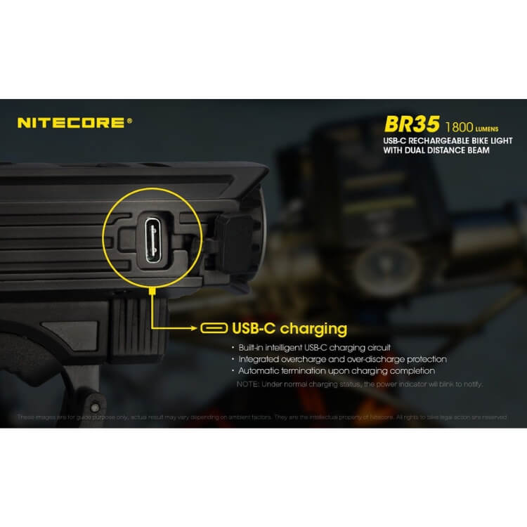 פנס אופניים נטען 1800 לומן – Nitecore