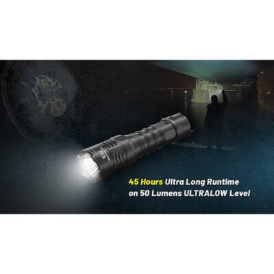 פנס יד טקטי לשוטרים, 3000 לומן, למרחק 470 מטר – Nitecore