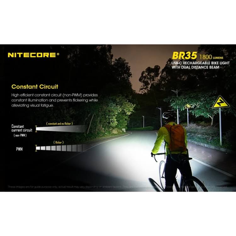 פנס אופניים נטען 1800 לומן – Nitecore