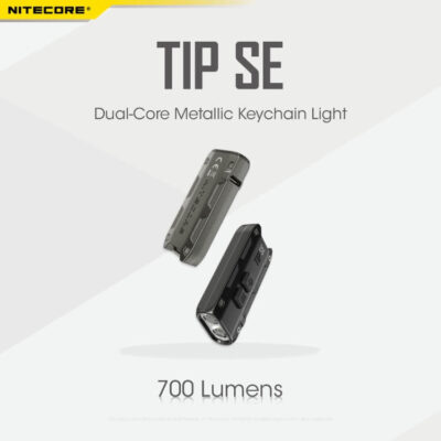 פנס כיס עצמתי נטען 700 לומן עם מחזיק מפתחות – Nitecore