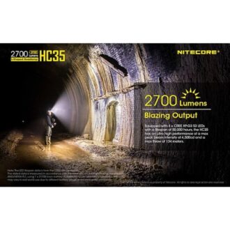 פנס ראש נטען / פנס יד, 2700 לומן, למרחק 134 מטר, 1200 שעות עבודה – Nitecore פנס ראש נטען / פנס יד, 2700 לומן, למרחק 134 מטר, 1200 שעות עבודה – Nitecore