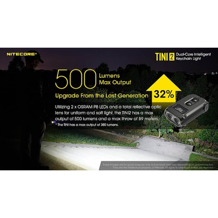 פנס כיס נטען 500 לומן – Nitecore