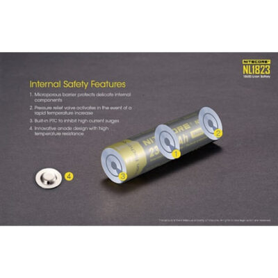 סוללת ליתיום נטענת 18650 2300mAh של Nitecore