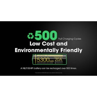 בטריית ליתיום נטענת 21700 5300mAh של Nitecore בטריית ליתיום נטענת 21700 5300mAh של Nitecore