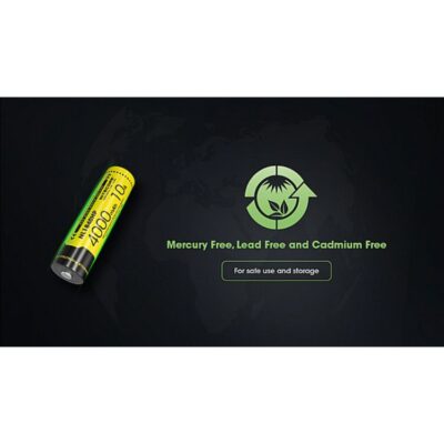 סוללת ליתיום נטענת 18650 4000mAh 10A של Nitecore