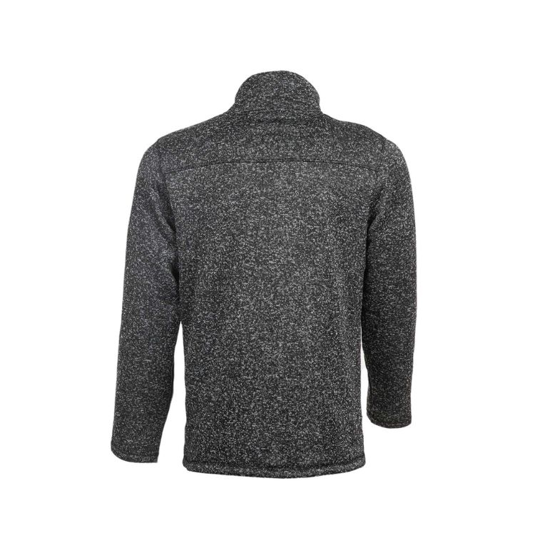 ג’קט פליז לגברים שחור מלאנג גב