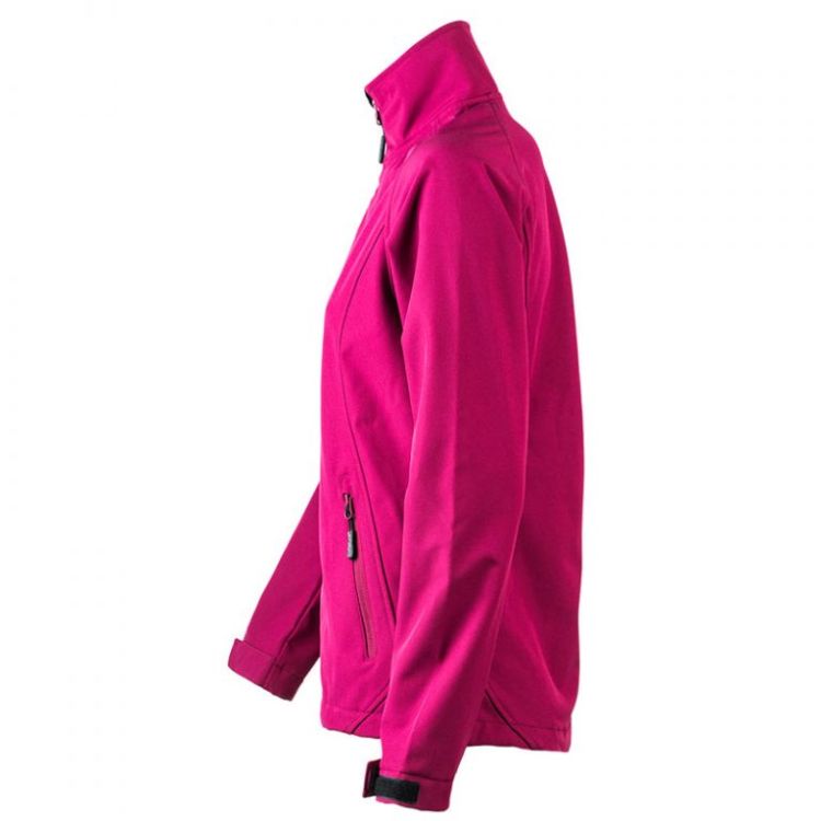 ג׳קט סופטשל נשים בורדו צד