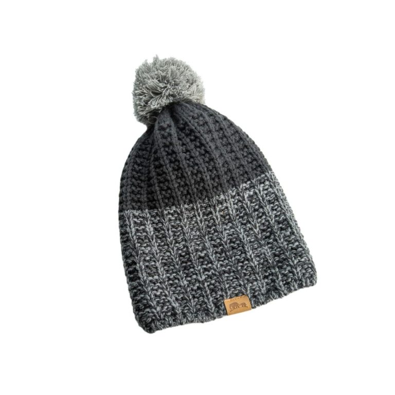 כובע צמר אפור מבט נוסף