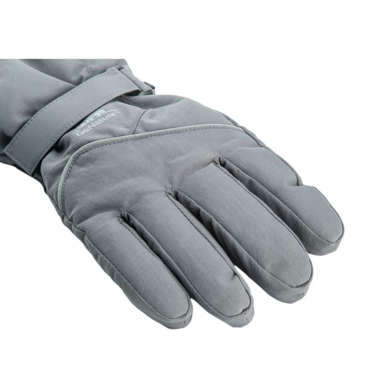 כפפה צבע אפור ספורט שמאל מבט מלמעלה כפפה צבע אפור ספורט שמאל מבט מלמעלה