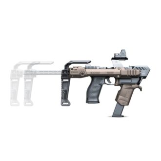 מערכת הסבה לאקדחי גלוק חום בהיר מבט מהצד מערכת הסבה לאקדחי גלוק חום בהיר מבט מהצד