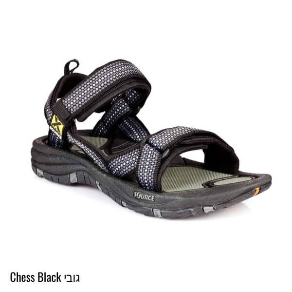 סנדלי שורש לגבר – גובי שחור שח