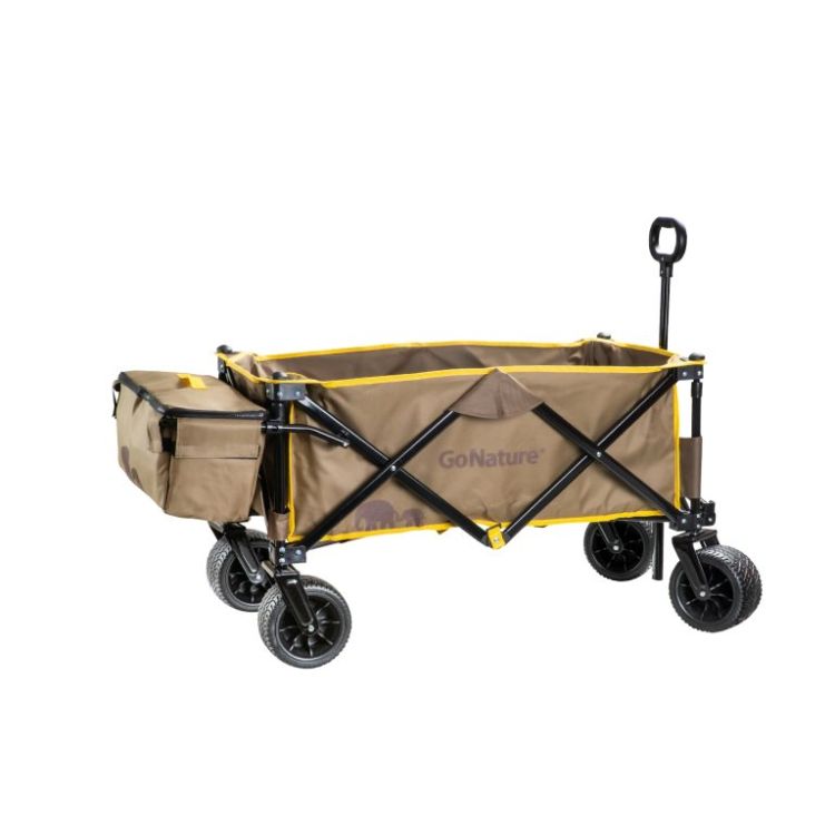 עגלת חוף וקמפינג גלגל שטח רחב עם ציידנית