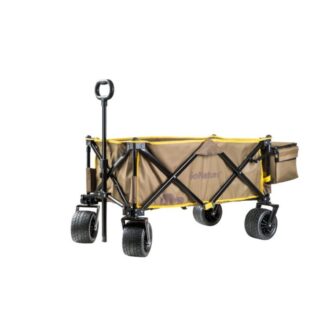 עגלת חוף וקמפינג גלגל שטח רחב עם ציידנית(1) עגלת חוף וקמפינג גלגל שטח רחב עם ציידנית(1)