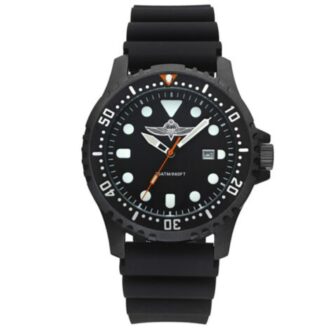 שעון לחיילים עם סמל צנחנים, עמיד במים עד 200 מ’ – שחור שעון לחיילים עם סמל צנחנים, עמיד במים עד 200 מ’ – שחור