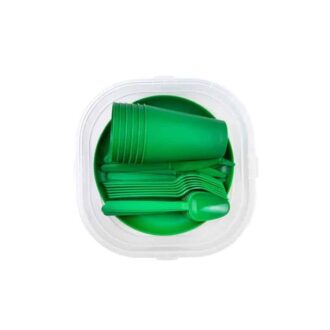 סט פיקניק רב פעמי ל-6 אנשים – צלחות, כוסות וסכו”ם – ירוק(1) סט פיקניק רב פעמי ל-6 אנשים – צלחות, כוסות וסכו”ם – ירוק(1)