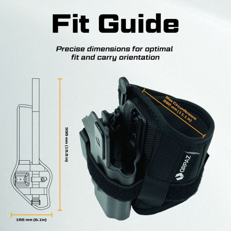 מתאם קרסול לנרתיק אקדח-גודל