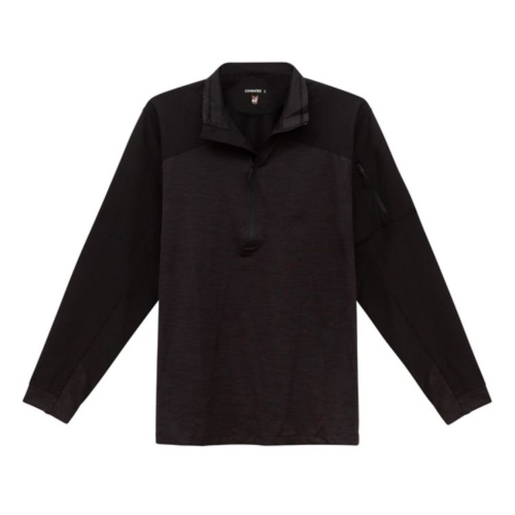 חולצה טקטית עם רוכסן – COMBATEX – שחור