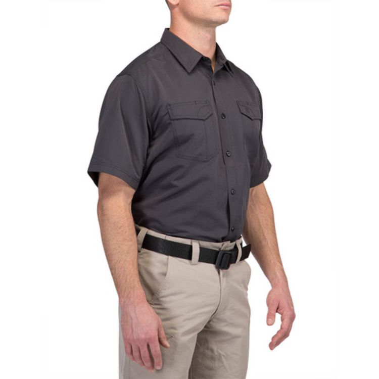 חולצה טקטית קצרה SHORT FAST-TAC – אפור כהה (1)