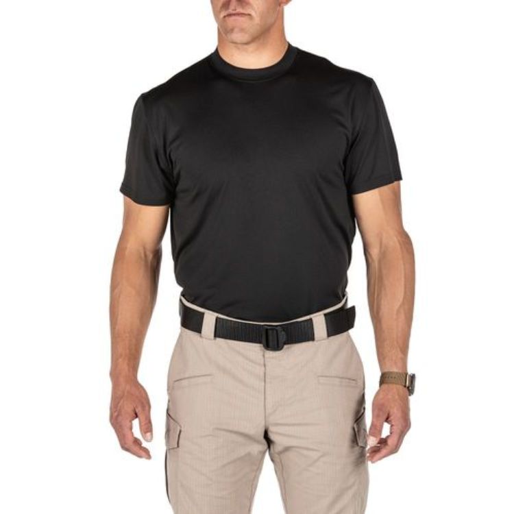 חולצות טי שירט לגברים דגם PERFORMANCE – מארז זוגי – שחור