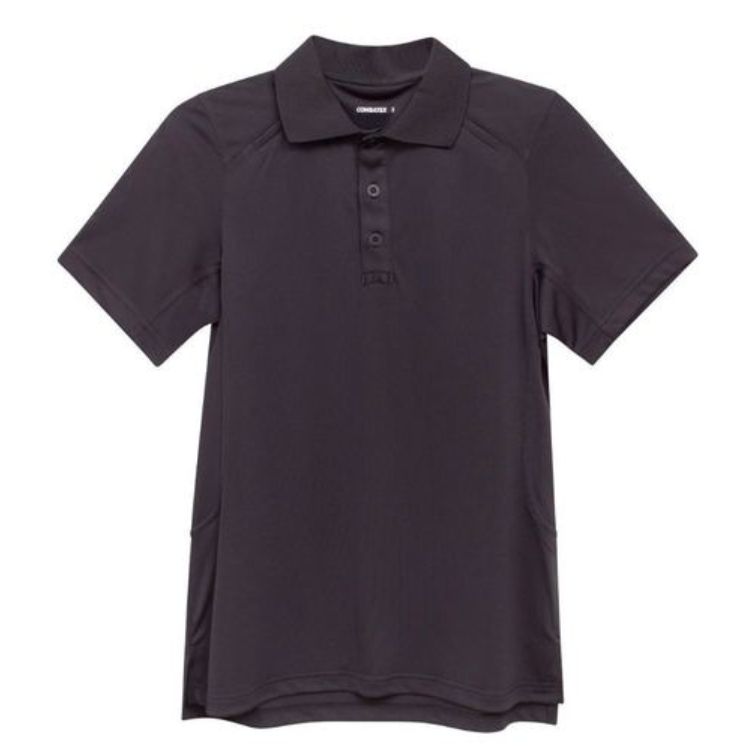 חולצת פולו טקטית עם שרוול קצר – COMBATEX – שחור