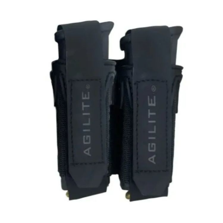 פונדה כפולה למחסניות אקדח – Agilite PINCER – שחור (1)