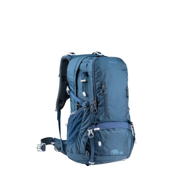 תרמיל למטיילים, 65 ליטר + 10 ל’ – GoNature MCKINLEY – כחול