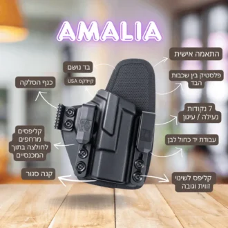נרתיק פנימי היברידי (אפנדיקס / צד) לגלוק 19,19X,26,45 - דגם עמליה מבית MRA